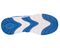 Drew Explore Men's Walking Shoe - Blue Mesh Combo - Top View