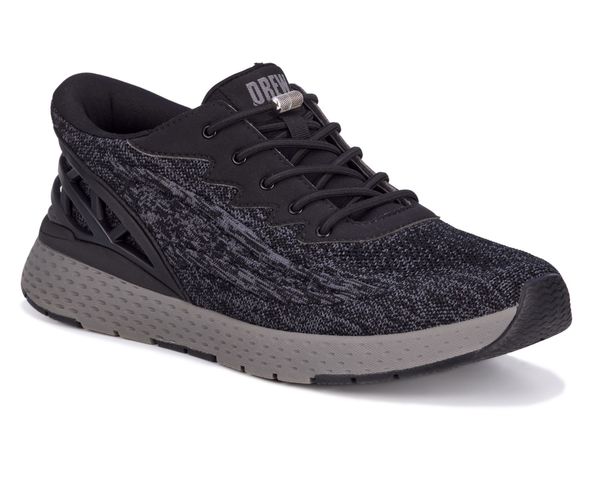 Drew Explore Men's Walking Shoe - Black Mesh Combo - Main View