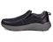 Drew Match Men's Casual Shoe - Black Pebbled Leather - Inside View
