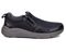 Drew Match Men's Casual Shoe - Black Pebbled Leather - Outside View