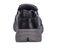 Drew Match Men's Casual Shoe - Black Pebbled Leather - Back View