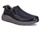 Drew Match Men's Casual Shoe - Black Pebbled Leather - Main View