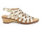 Ros Hommerson Katia Women's Comfort Wedge Sandal - Gold Platino Napa Leather - Outside View