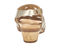 Ros Hommerson Katia Women's Comfort Wedge Sandal - Gold Platino Napa Leather - Back View