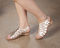 Ros Hommerson Katia Women's Comfort Wedge Sandal - Gold Platino Napa Leather - Main View