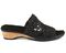 Ros Hommerson Kudos Women's Slip-On Sandal - Black Fabric