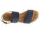 Ros Hommerson Cabana Women's Comfort Sandal - Navy Fabric Luggage Atanado Leather - Sole View