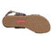 Ros Hommerson Cabana Women's Comfort Sandal - Leopard Fabric Luggage Atanado Leather - Top View
