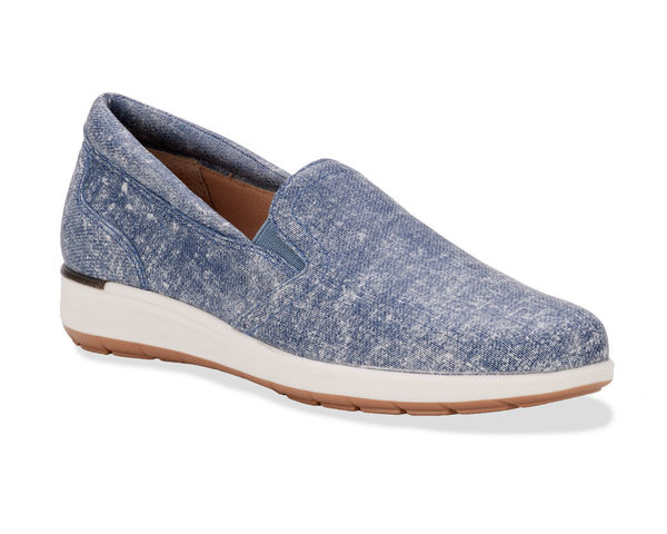 Ros Hommerson Orleans Women's Casual Sneaker - Denim Printed Leather - Main View