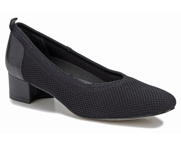 Ros Hommerson Hester Women's Comfort Pump - BLACK/KNIT//BLACK/LEATHER
