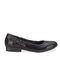 Ros Hommerson Tess Women's Comfort Flat - Black Lizard Print - Outside View