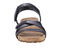 Ros Hommerson Pool Women's Sandal - Black Antando Leather - Front View