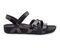 Ros Hommerson Pool Women's Sandal - Black Textured Multi Leather - Outside View