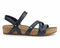 Ros Hommerson Pool Women's Sandal - Navy Antando Leather - Outside View