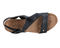 Ros Hommerson Traci Women's Adjustable Sandal - Black Nappa Leather - Sole View