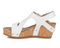 Ros Hommerson Traci Women's Adjustable Sandal - White Napa Leather - Inside View