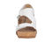 Ros Hommerson Traci Women's Adjustable Sandal - White Napa Leather - Front View