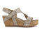Ros Hommerson Traci Women's Adjustable Sandal - Roccia Snake Print Leather - Outside View