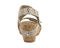 Ros Hommerson Traci Women's Adjustable Sandal - Roccia Snake Print Leather - Back View