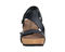 Ros Hommerson Traci Women's Adjustable Sandal - Black Nappa Leather - Front View