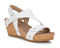 Ros Hommerson Traci Women's Adjustable Sandal - White Napa Leather - Main View
