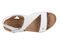 Ros Hommerson Traci Women's Adjustable Sandal - White Napa Leather - Sole View