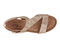 Ros Hommerson Traci Women's Adjustable Sandal - Roccia Snake Print Leather - Sole View