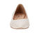 Ros Hommerson Remi Women's Flat Shoe - New Ivory Leather/Patent - Front View