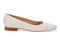 Ros Hommerson Remi Women's Flat Shoe - New Ivory Leather/Patent - Outside View