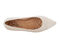 Ros Hommerson Remi Women's Flat Shoe - New Ivory Leather/Patent - Sole View