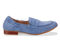 Ros Hommerson Trish Women's Penny Loafer - Light Blue Kid Suede - Outside View
