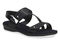 Ros Hommerson Chloe Women's Adjustable Strap Sandal - Black Patent Lizard Print Leather - Main View