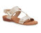 Ros Hommerson Chloe Women's Adjustable Strap Sandal - Natural Patent Lizard Print Leather - Main View