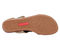 Ros Hommerson Chloe Women's Adjustable Strap Sandal - Natural Patent Lizard Print Leather - Top View