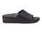 Ros Hommerson Heston Women's Slide Sandal - Black Tumbled Leather - Outside View