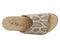 Ros Hommerson Heston Women's Slide Sandal - Natural Snake Print Leather - Sole View