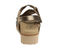 Ros Hommerson Hillary Women's Slide Sandal - Bronze Metallic Leather - Back View