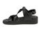 Ros Hommerson Hillary Women's Slide Sandal - Black Nappa Comfort Leather - Inside View