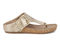 Ros Hommerson Phoebe Women's Sandal - Gold Metallic Crinkle Leather - Outside View