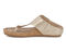 Ros Hommerson Phoebe Women's Sandal - Gold Metallic Crinkle Leather - Inside View