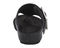 Ros Hommerson Phoebe Women's Sandal - Black Patent Pebbled Leather - Back View