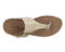 Ros Hommerson Phoebe Women's Sandal - Gold Metallic Crinkle Leather - Sole View