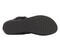 Ros Hommerson Phoebe Women's Sandal - Black Patent Pebbled Leather - Top View