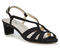 Ros Hommerson Leandra Women's Dress Sandals - Black Micro - Main View