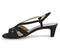 Ros Hommerson Leandra Women's Dress Sandals - Gold Sparkle Leather - Inside View