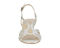 Ros Hommerson Leandra Women's Dress Sandals - Silver Sparkle Leather - Front View