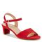 Ros Hommerson Lydia Women's Dress Sandal - Red Suede