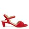 Ros Hommerson Lydia Women's Dress Sandal - Red Suede