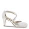 Ros Hommerson Pammy Women's Platform Heel - Silver Glitter Leather
