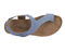 Ros Hommerson Preston Women's Sandal - Denim Matte Snake Leather - Sole View